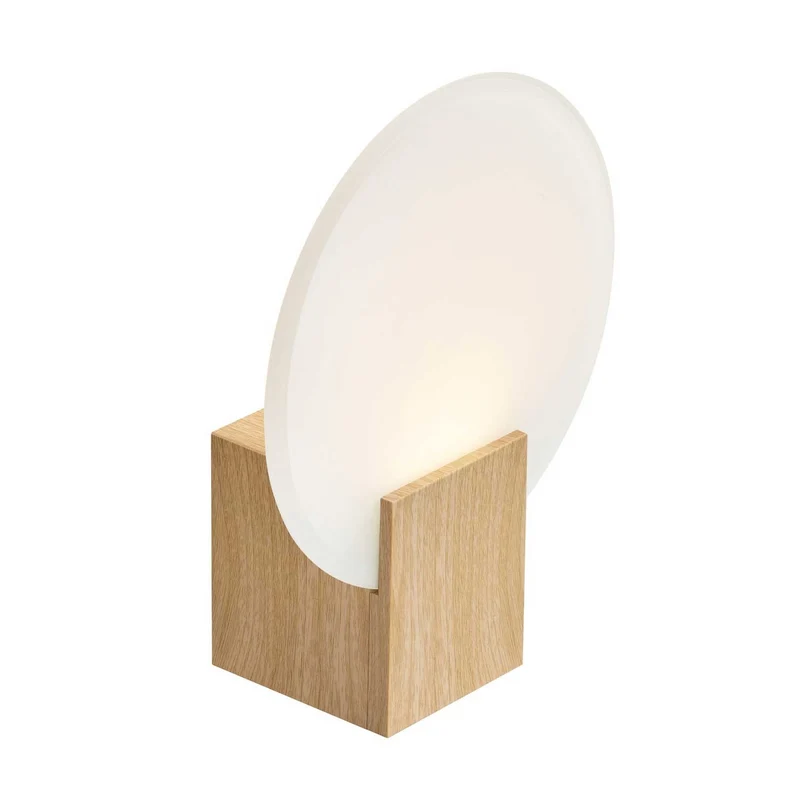 Hester - Applique murale LED ronde étanche en ABS et verre, style moderne