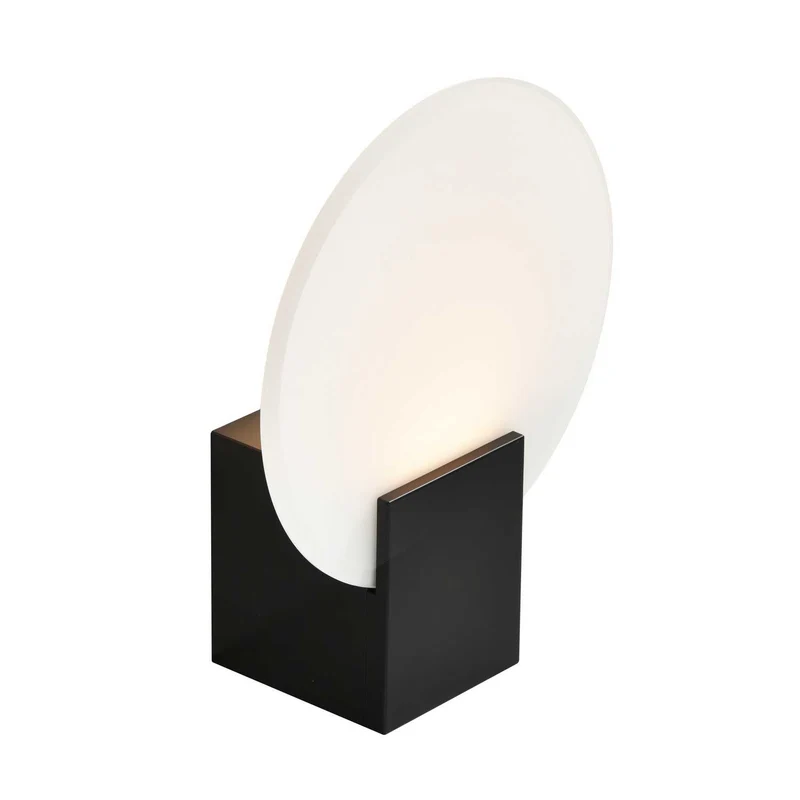 Hester - Applique murale LED ronde étanche en ABS et verre, style moderne