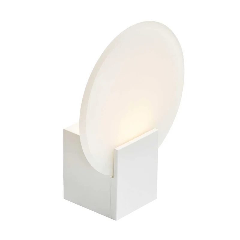 Hester - Applique murale LED ronde étanche en ABS et verre, style moderne
