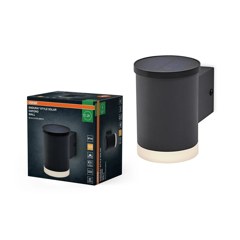 OSRAM ENDURA STYLE SOLAR OXFORD lampada da parete esterna, 0,5W, 50lm