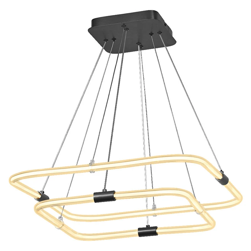 OSRAM DECOR Tetragon Lampada a sospensione, 23W, 3000K, 2500lm, Bianco caldo, Click DIM