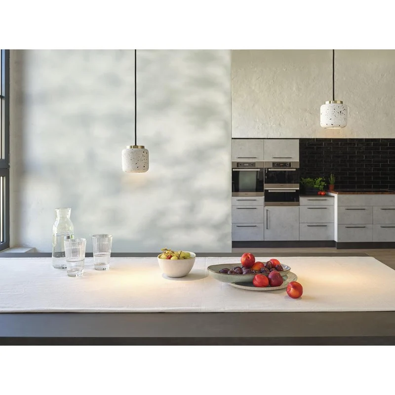 OSRAM DECOR Lampada a sospensione a sfera Terrazzo bianca, GU10