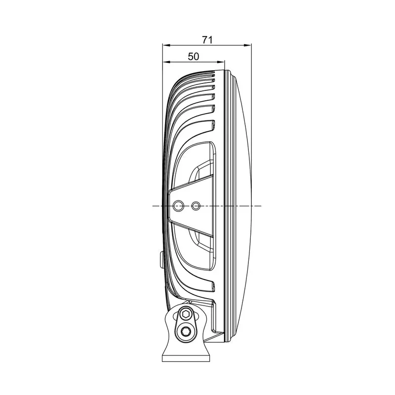 Lampada spot a LED Boreman 1001-1620 con luce di posizione ambrata e trasparente