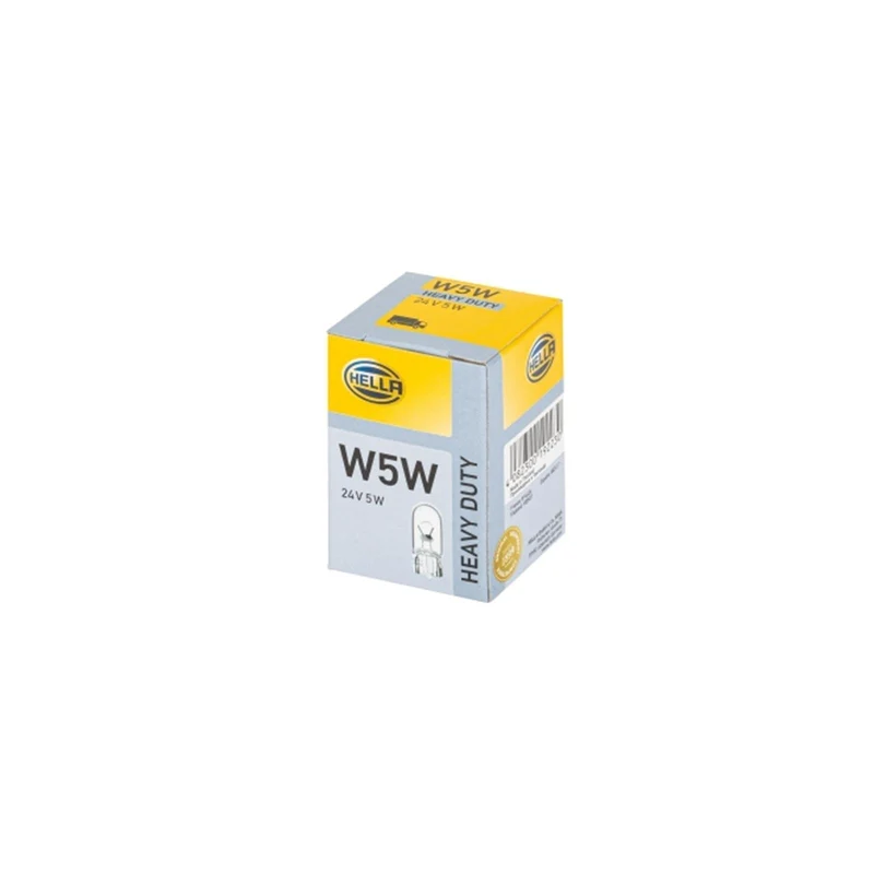 Lampadine Hella 24 V 5 W T10 senza cappuccio/N. 507/Confezione da 10