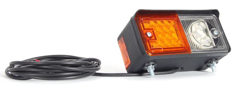 Indicatore LED anteriore multifunzione WS 489 con luce di posizione bianca