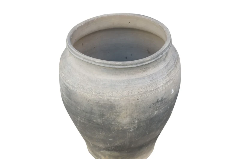 Casa Padrino Luxus Vase 52 x 52 x H. 62 cm - Große Terrakotta Vase im rustikalen Antik-Look - Luxus Deko Accessoires