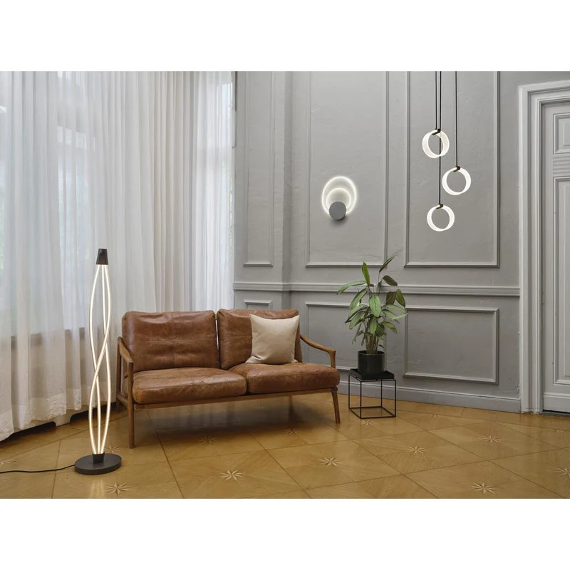 OSRAM DECOR Lampada da terra Swirl, 22W, Click DIM, 3000K, 2400lm