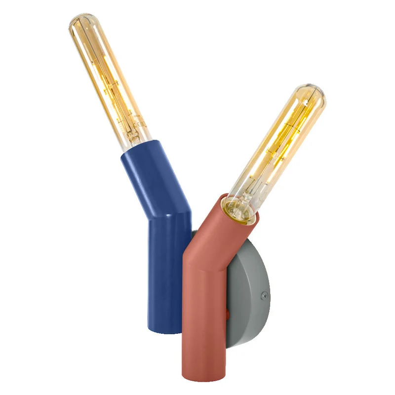 OSRAM DECOR Lampada da parete Straw, 2 fiamme, E27, Multicolore