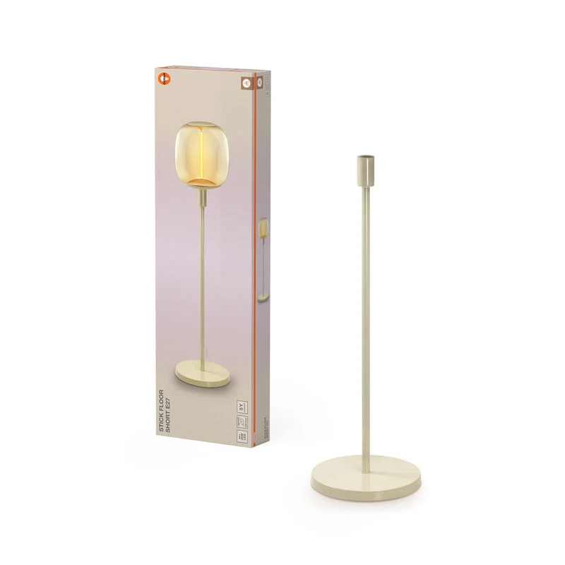 OSRAM Decor Stick Floor Beige Lampada da terra Short 78cm E27