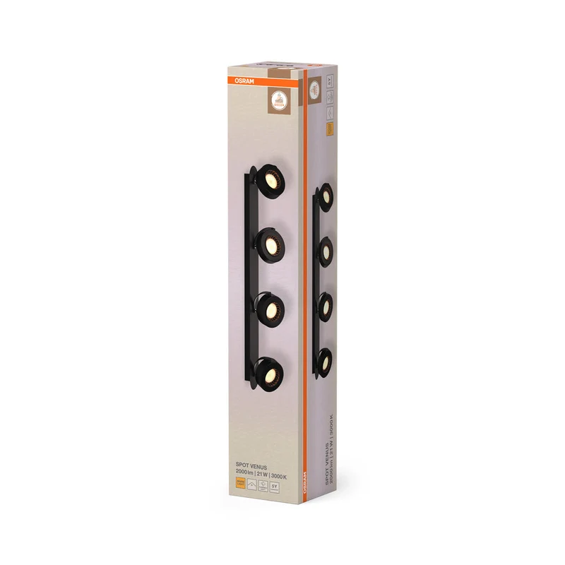 OSRAM DECOR SPOT VENUS lampada da soffitto, 21W, 910lm, nero