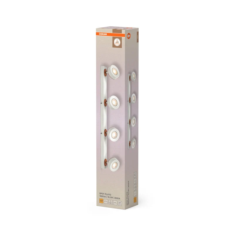OSRAM DECOR SPOT PLUTO lampada da soffitto, 19,2W, 1.250lm, bianco