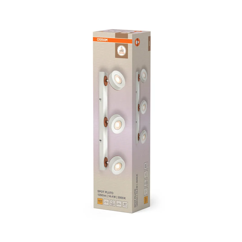 OSRAM DECOR SPOT PLUTO lampada da soffitto, 14,4W, 960lm, bianco