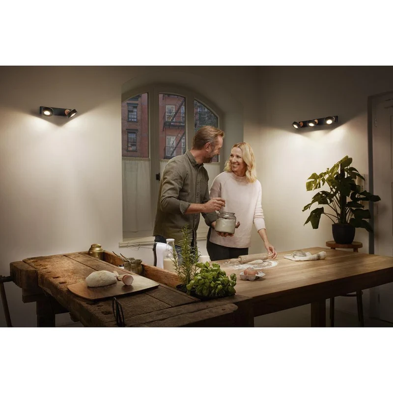 OSRAM DECOR SPOT PLUTO lampada da soffitto, 9,6W, 615lm, nero