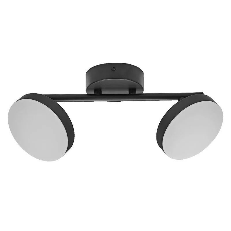 OSRAM DECOR Spot Moon lampada da soffitto nera, 2 faretti, 10.5W