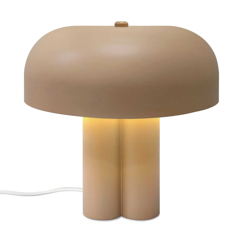 Sandro - Lampe à poser à coupole colorée en acier, style contemporain