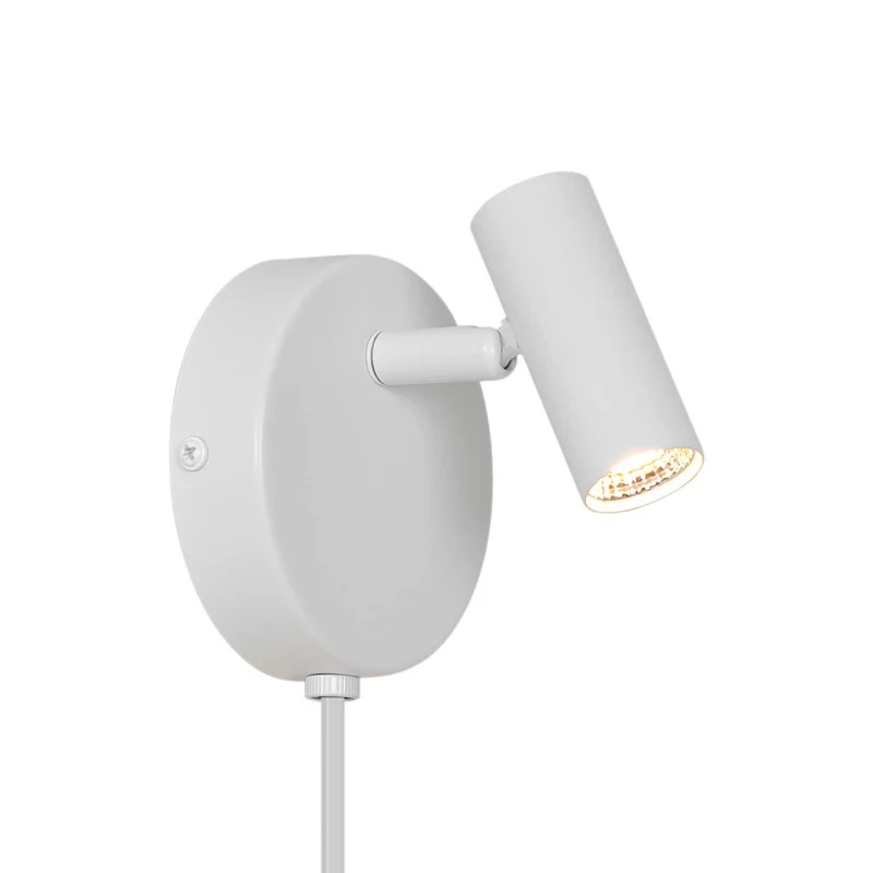 Omari - Applique murale LED liseuse orientable en acier, style moderne