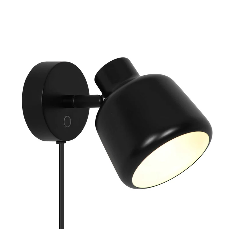Louella - Applique murale orientable compacte en acier, style moderne