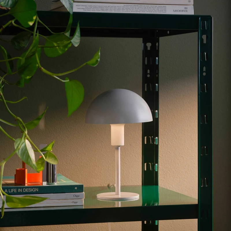 Ellen Mini - Lampe à poser champignon colorée en acier, style moderne