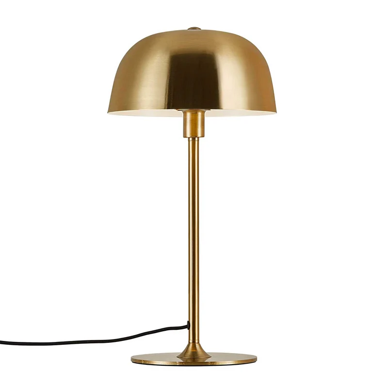 Cera - Lampe à poser à coupole métallique en acier, style Art déco