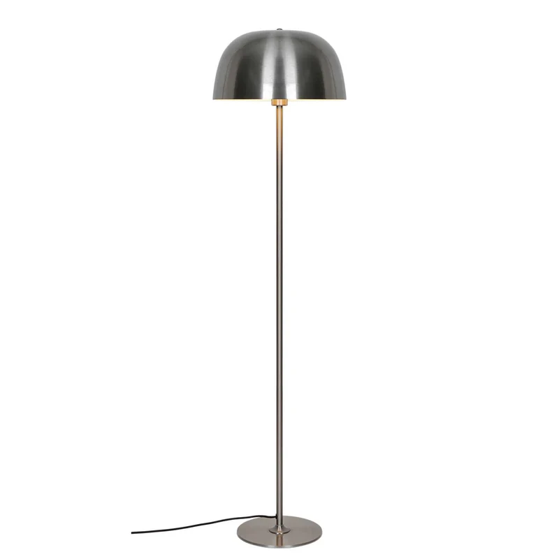 Cera - Lampadaire à coupole métallique en acier, style Art déco