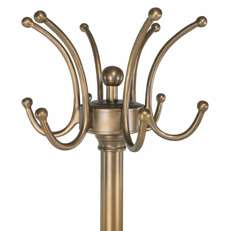 Casa Padrino Luxus Barock Garderobenständer Antik Messing H. 172 cm - Aluminium Kleiderständer - Barock Garderoben Möbel