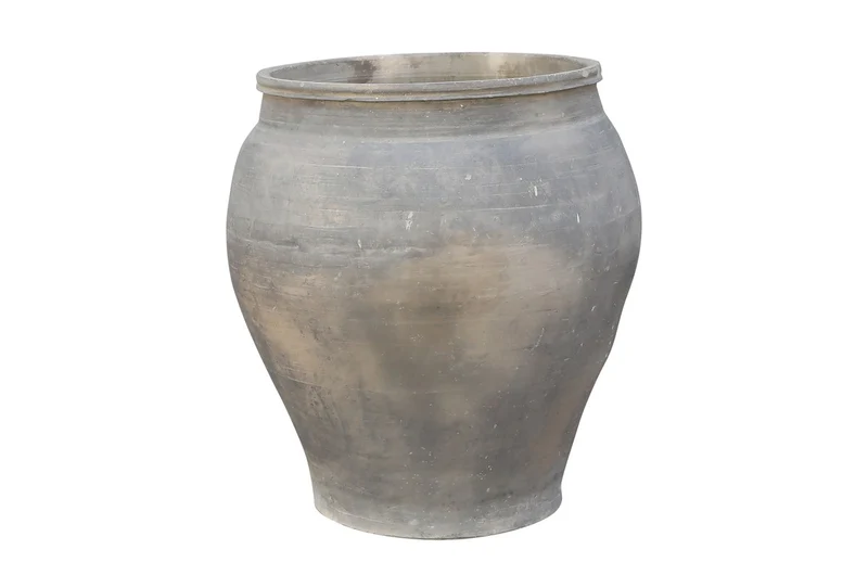 Casa Padrino Luxus Vase Terrakottafarben 52 x 52 x H. 60 cm - Große Bodenvase aus Terrakotta im Stil alter Tongefäße - Luxus Deko Accessoires