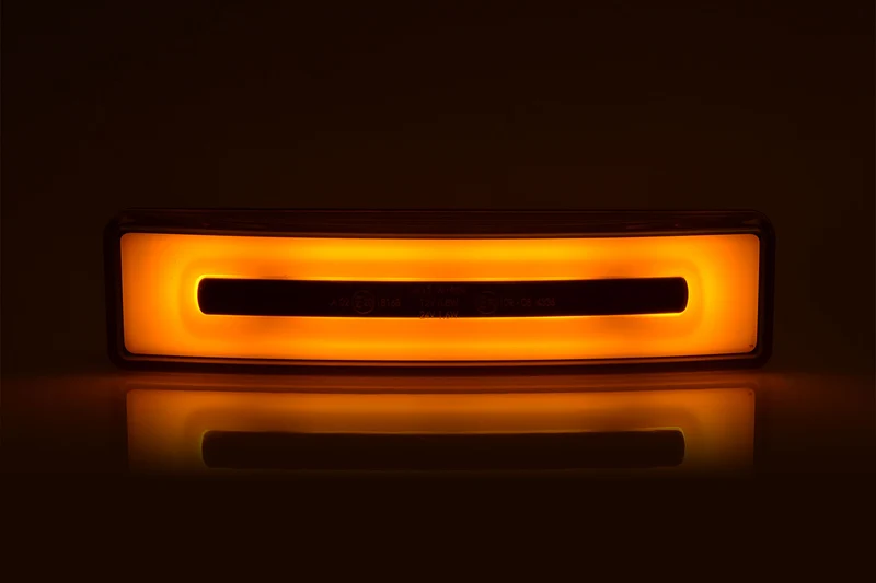 Lampada a LED al neon Scania color ambra con spina
