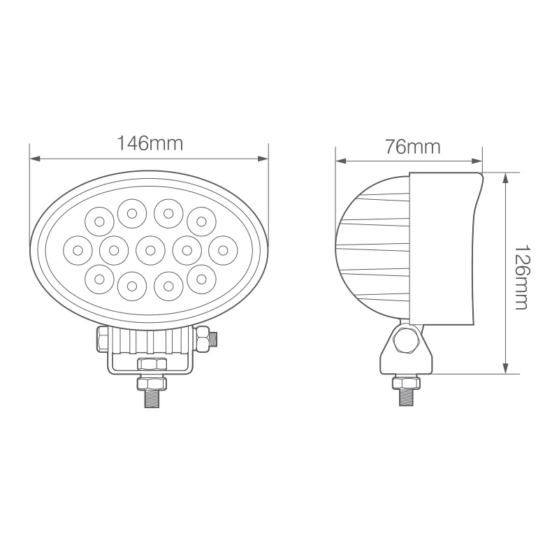 Proiettore a LED ovale di LED Autolamps / 3120 lumen