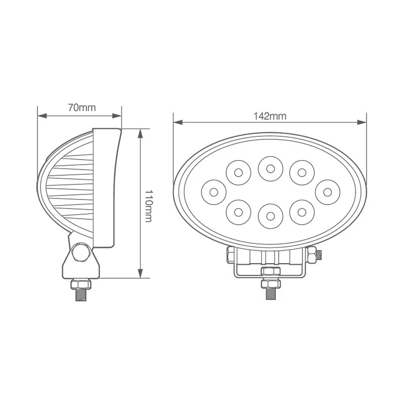 Proiettore a LED ovale di LED Autolamps / 1920 lumen