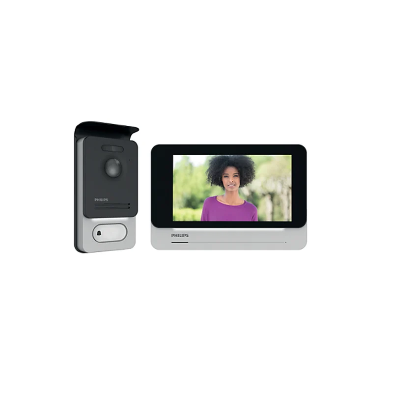 Philips Videocitofono Wi-Fi, videocitofono senza fili, monitor touch screen da 7", citofono smart con monitoraggio tramite smartphone