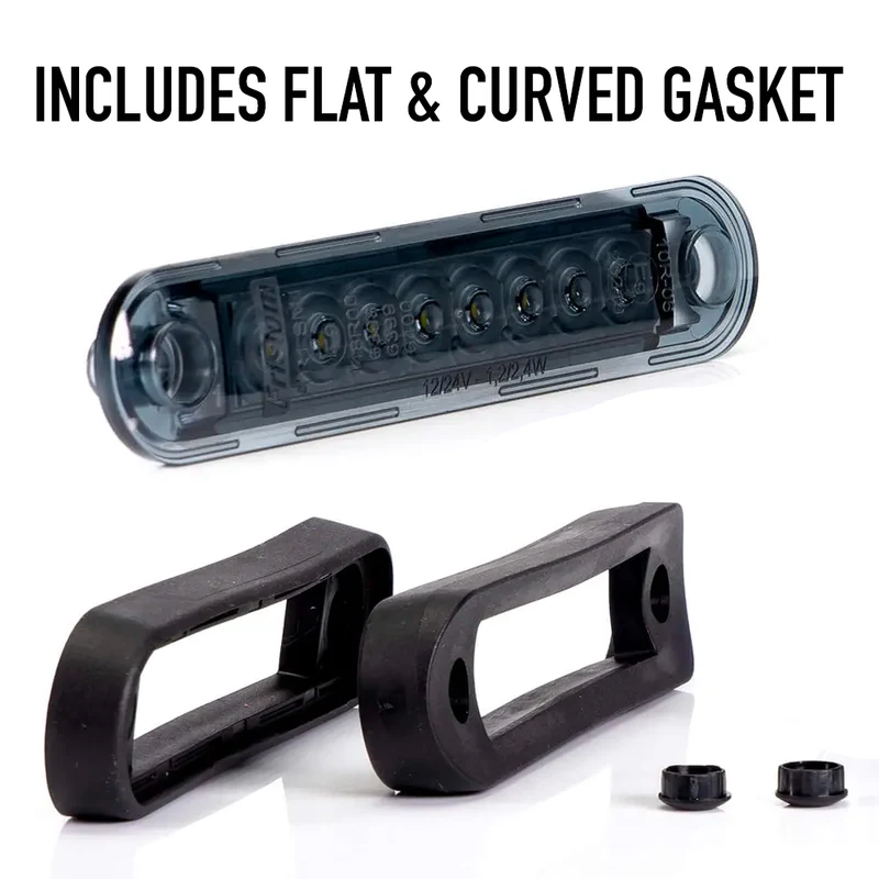 Freni di posizione a LED lunghi Fristom con lente fumé