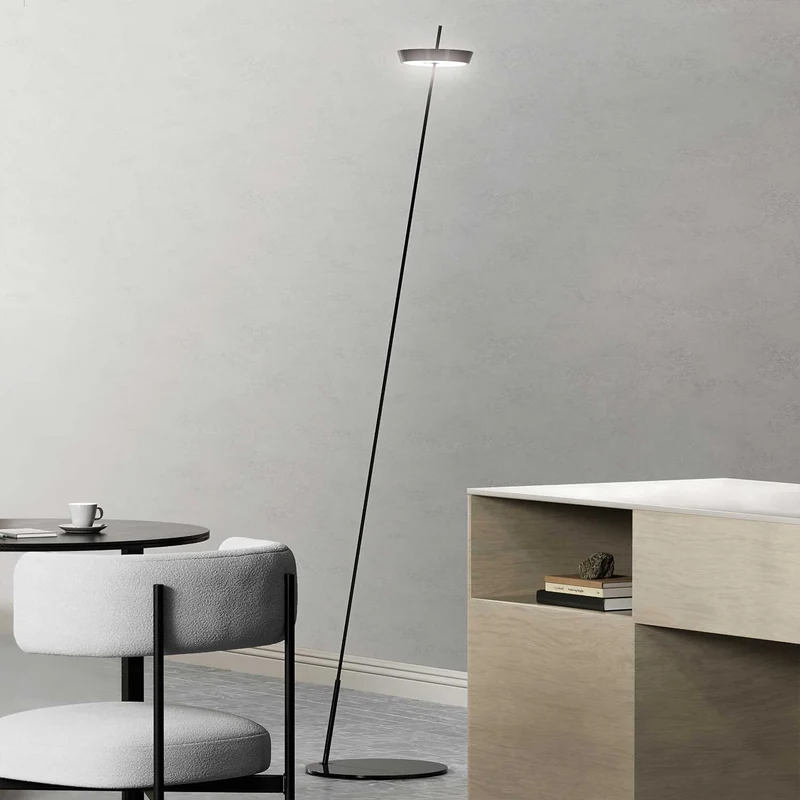 Mahina - Lampadaire LED sans fil en acier, style minimaliste