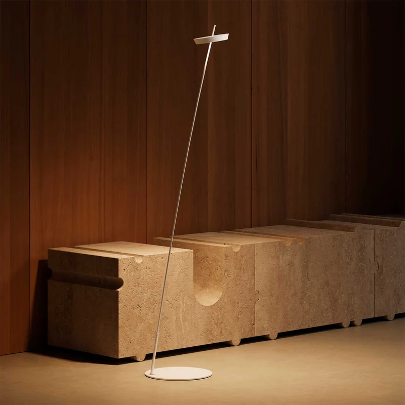 Mahina - Lampadaire LED sans fil en acier, style minimaliste
