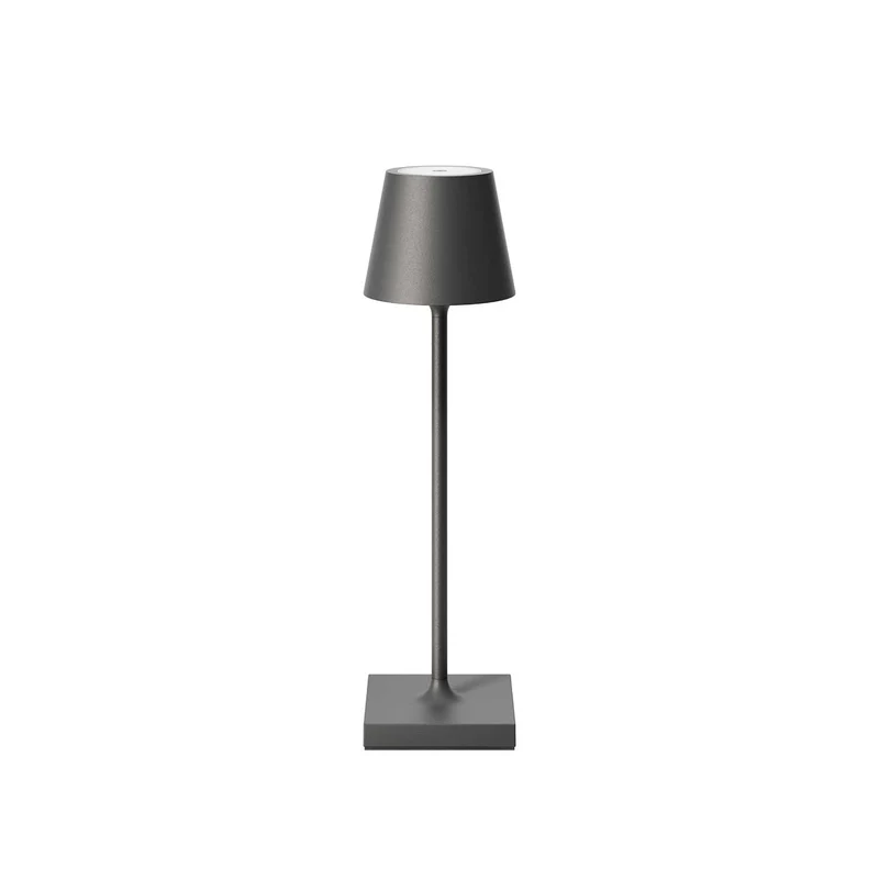 Nuindie Pocket - Lampe à poser LED sans fil IP54 en acier laqué, style minimaliste
