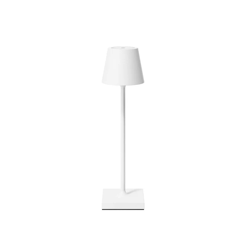 Nuindie Pocket - Lampe à poser LED sans fil IP54 en acier laqué, style minimaliste