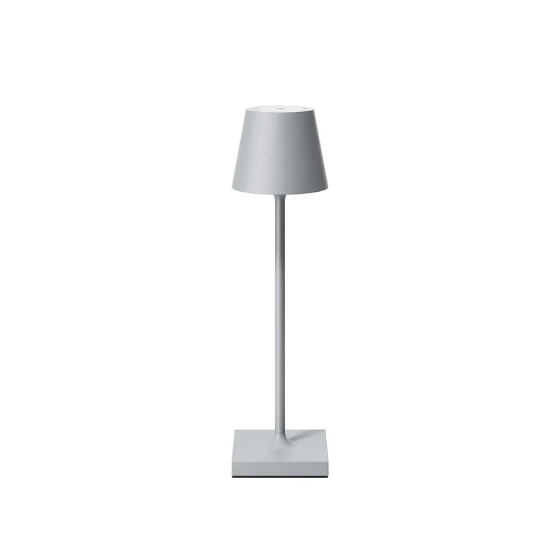 Nuindie Pocket - Lampe à poser LED sans fil IP54 en acier laqué, style minimaliste