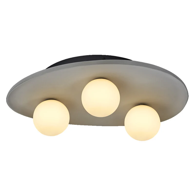 OSRAM DECOR Concrete Nest lampada da soffitto grigia, 3 fiamme, G9