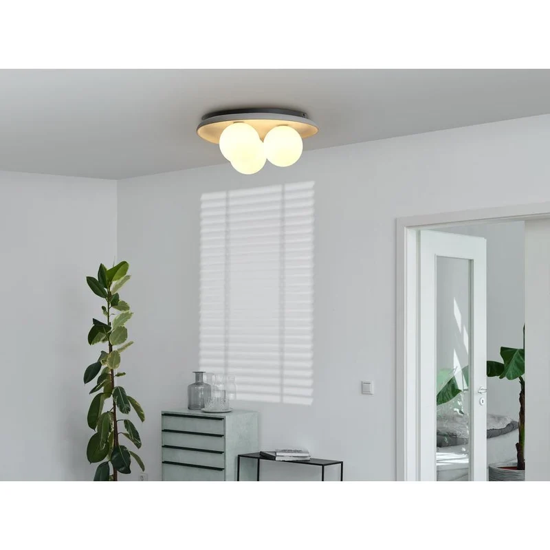 OSRAM DECOR Concrete Nest lampada da soffitto grigia, 3 fiamme, G9