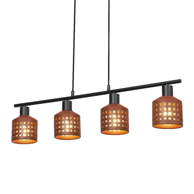 OSRAM DECOR Lampada a sospensione in argilla per finestre LN 4xE27 Marrone