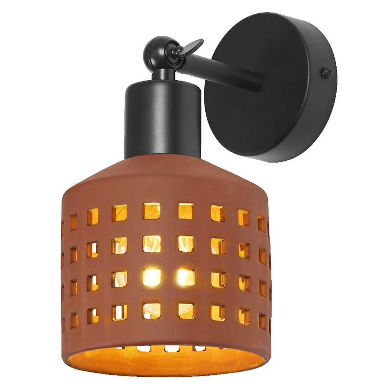 OSRAM DECOR Clay Windows lampada da parete marrone, E27