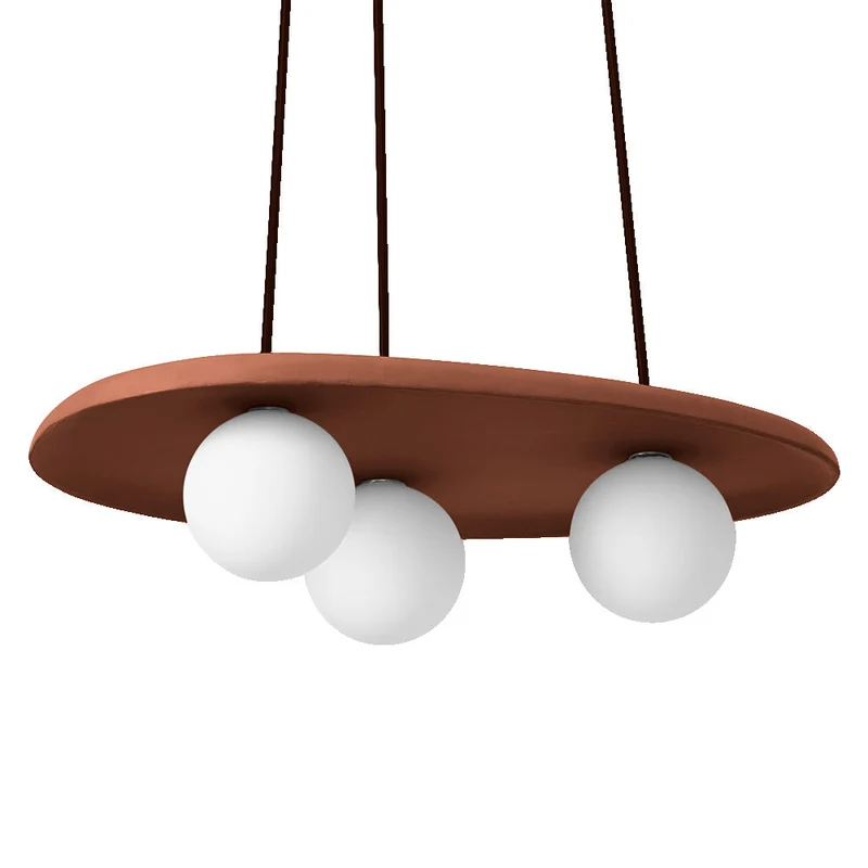 OSRAM DECOR Lampada a sospensione Nido di Argilla 3xG9 Marrone