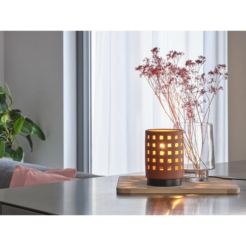 OSRAM DECOR Lampada da tavolo in argilla per finestre 1xE27 Marrone