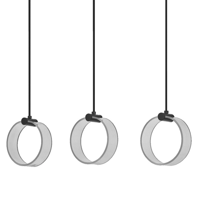 OSRAM DECOR Lampada a sospensione Circle, 3 pendenti, 20W, Click CCT Nero