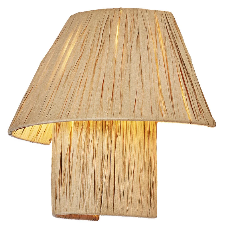 OSRAM DECOR Lampada da parete in carta di bambù marrone, E27, 280mm