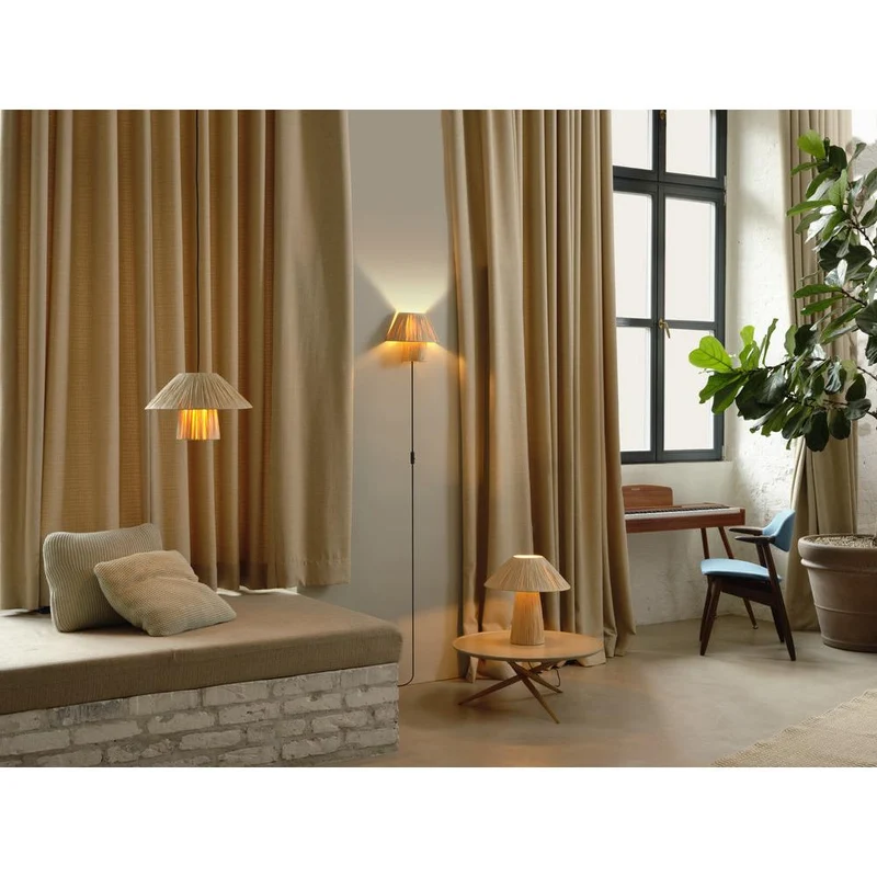 OSRAM DECOR Lampada da parete in carta di bambù marrone, E27, 280mm