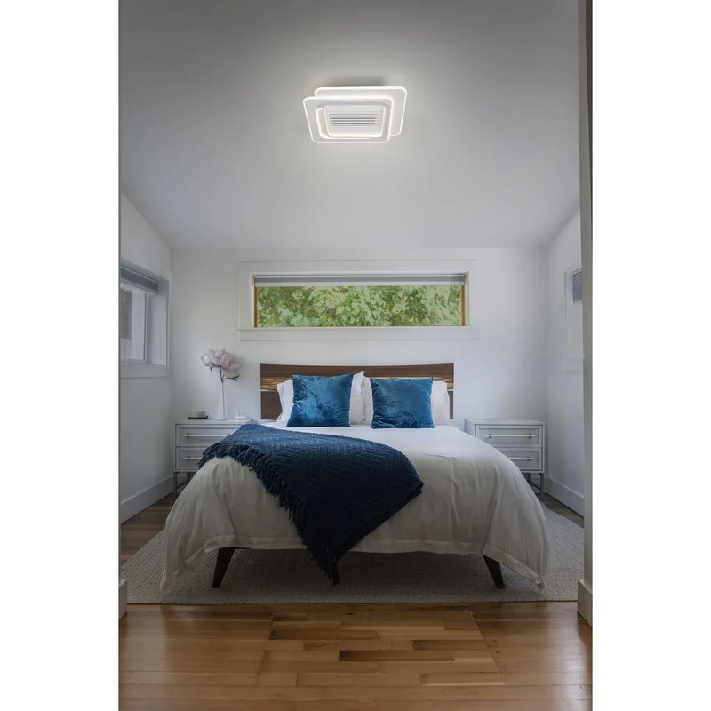 Ventilatore da soffitto LED OSRAM Square 55W CCT Bianco 3000K-6500K