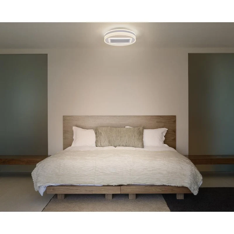 Ventilatore da soffitto LED OSRAM Ring 55W CCT Bianco 3000K-6500K