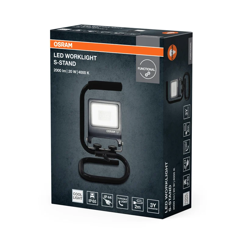OSRAM Fari da lavoro LED Baustrahler S-STAND 20W / 4000K