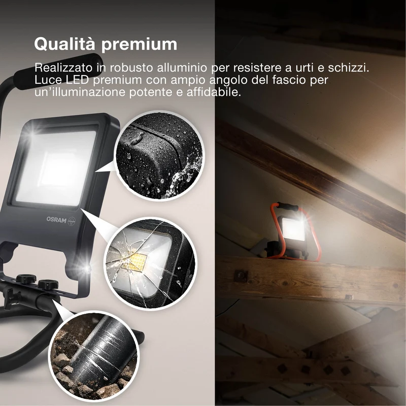 OSRAM LAMPADE DA LAVORO S-STAND Faretto 30 W/4000 K
