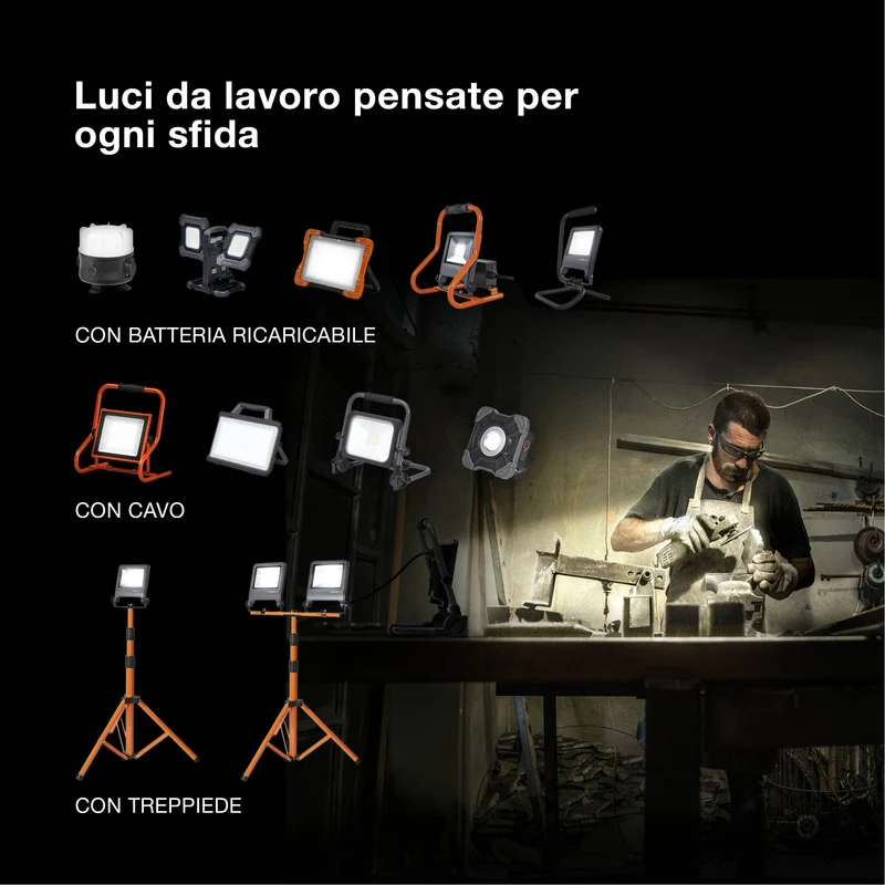 OSRAM LAMPADE DA LAVORO S-STAND Faretto 30 W/4000 K